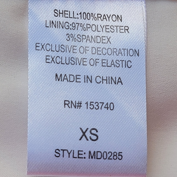 Charlotte Russe Dress Cottagecore Beachy White Embroidered Knee Length Womens XS - Picture 9 of 14